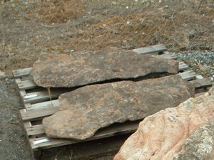 Photo of Cold Water Canyon Boulder. Use in landscaping. Natural stone sold by Rolleri Landscape Products.