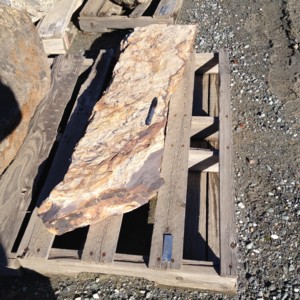 Photo of Three Rivers Boulder. Use in landscaping. Natural stone sold by Rolleri Landscape Products.
