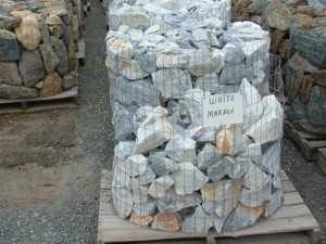 Photo of Marble Wall Rock. For Dry-stack, Masonry, or Landscaping wall stone. Natural stone sold by Rolleri Landscape Products.